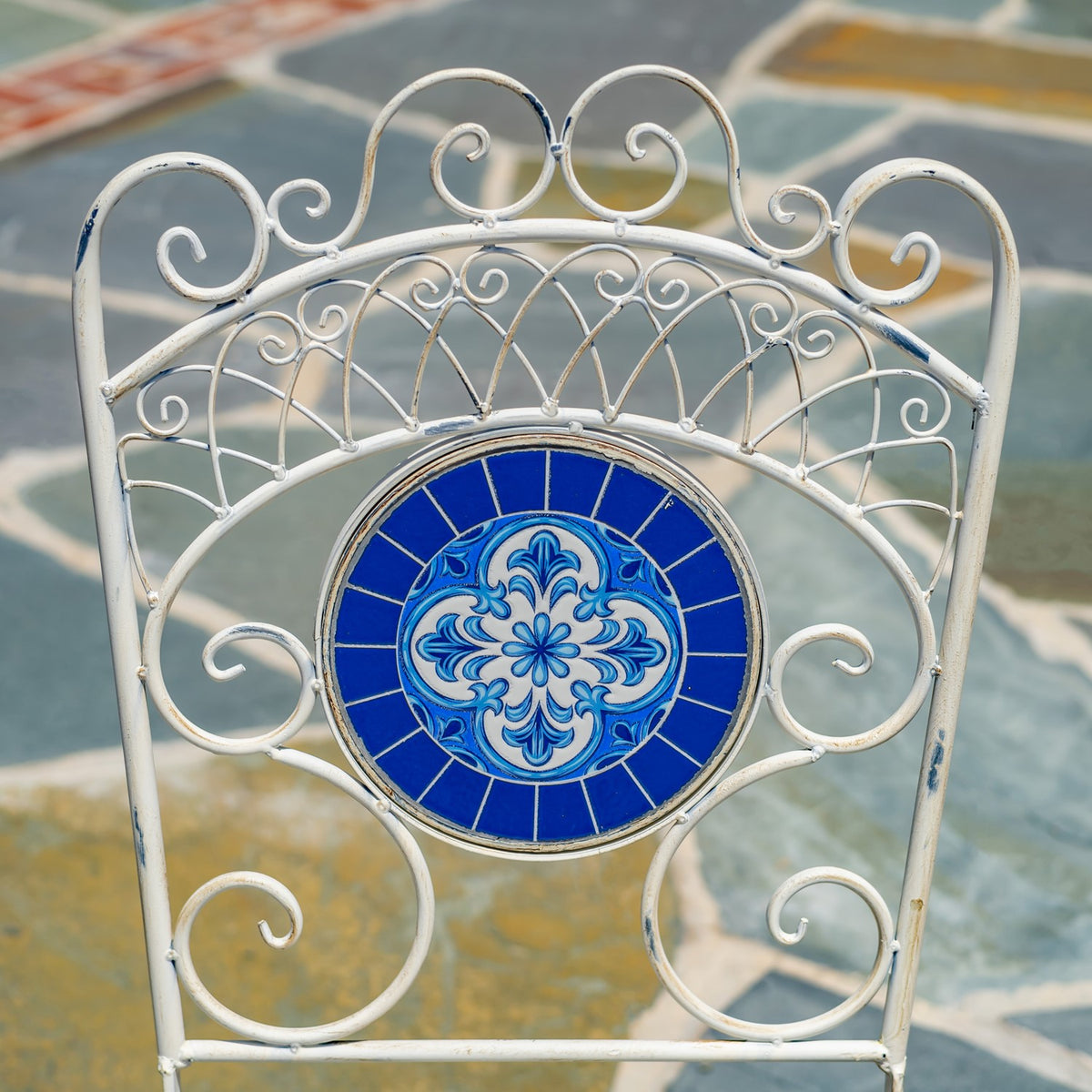 Catalonia Three Piece Mosaic Bistro Set "Écusson"