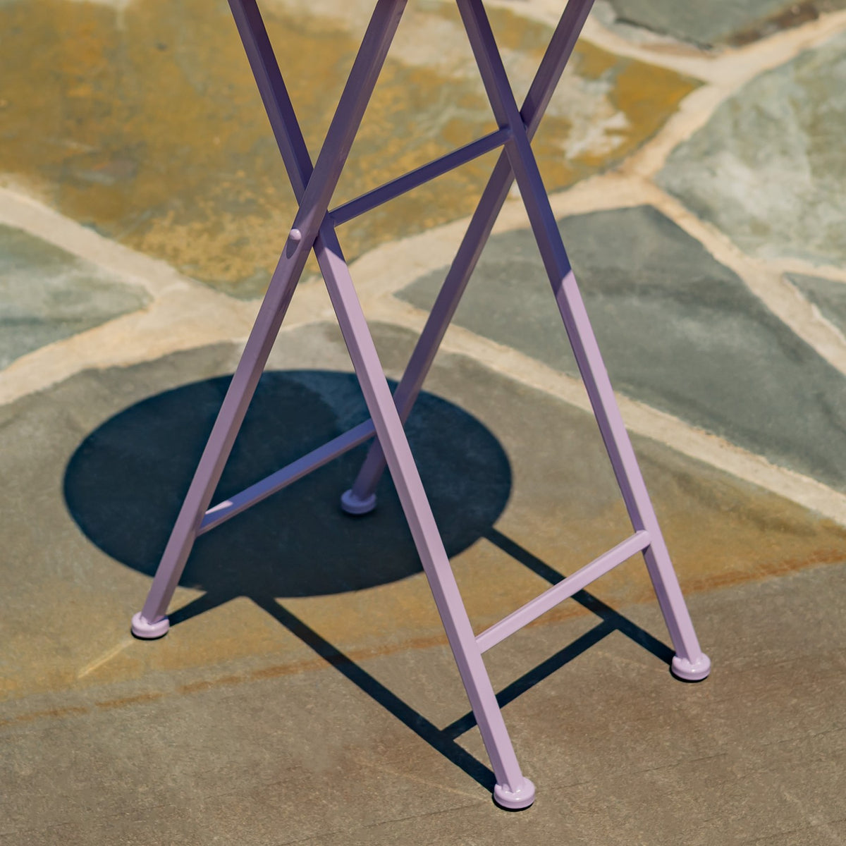 "Portofino" 23" Tall Mosaic Folding Plant Stand - Purple