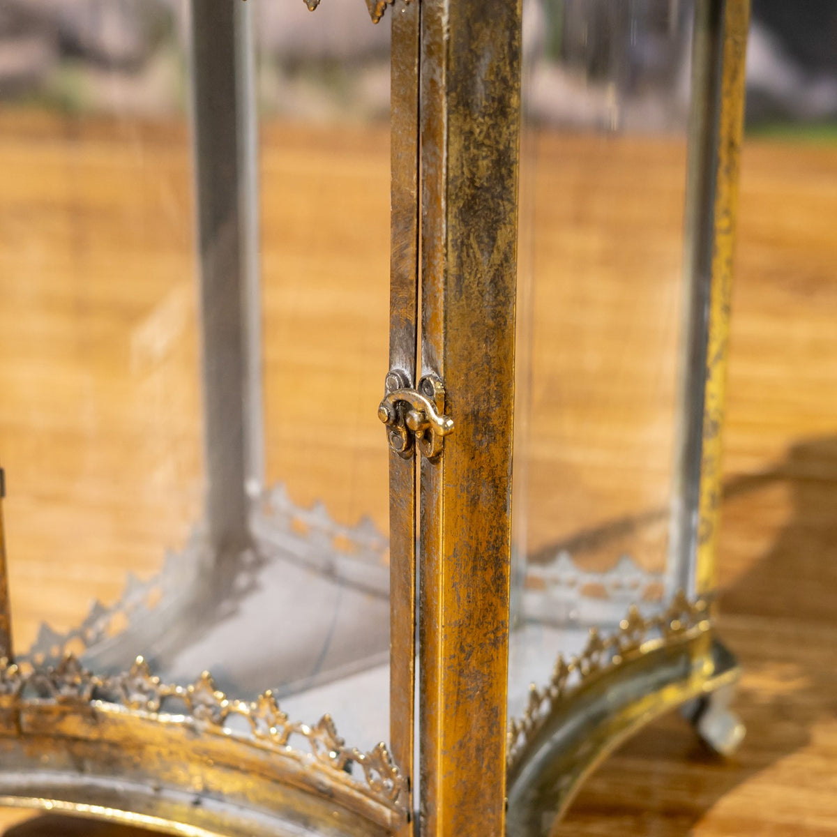 Set of 2 Iron/Glass Terrariums "Frankfurt"