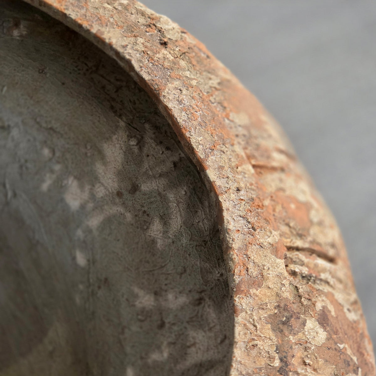 17" Tall Distressed Round Classic Urn Planter