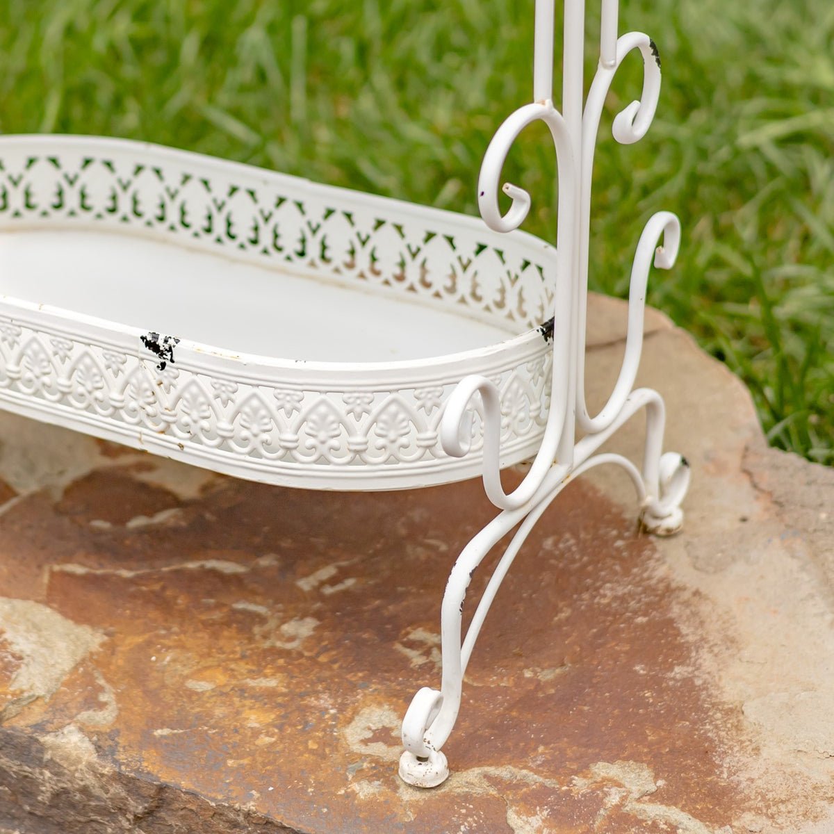 43" Tall Three Tier Iron Plant Stand