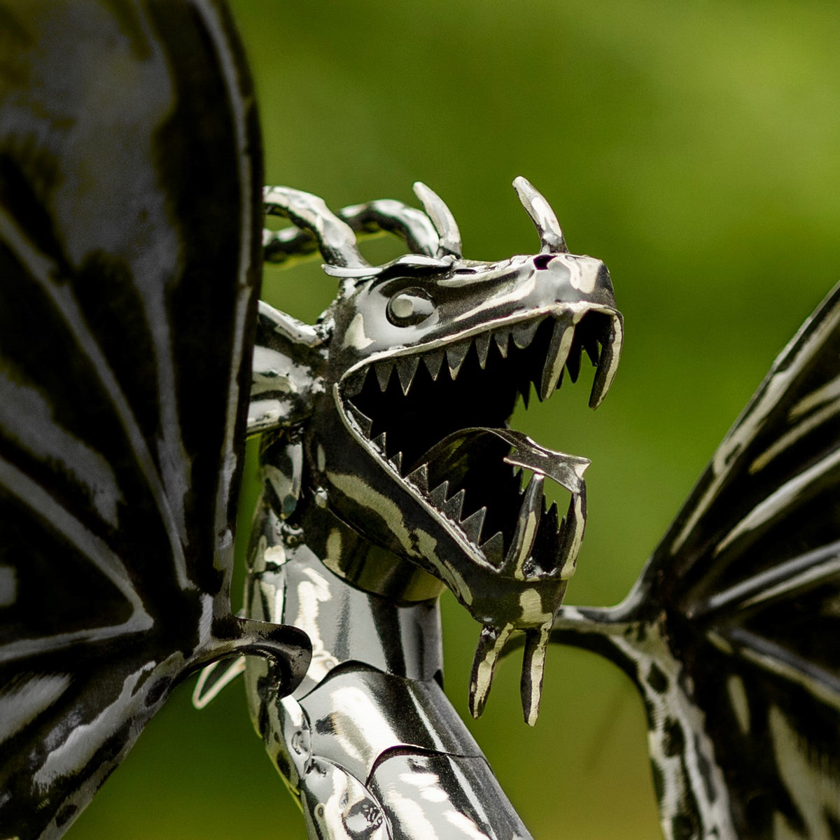84.75" Tall Iron Dragon Swing Stake "Dayfyre"