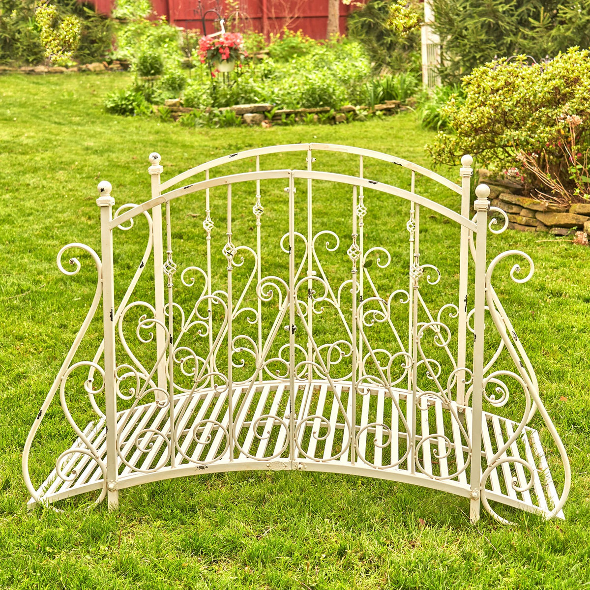 5ft. Long Antique Style Garden Bridge "Paris 1968"