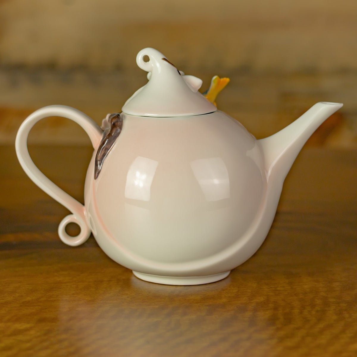 9" Hand Painted Decorative Teapot Accent "Charaya"