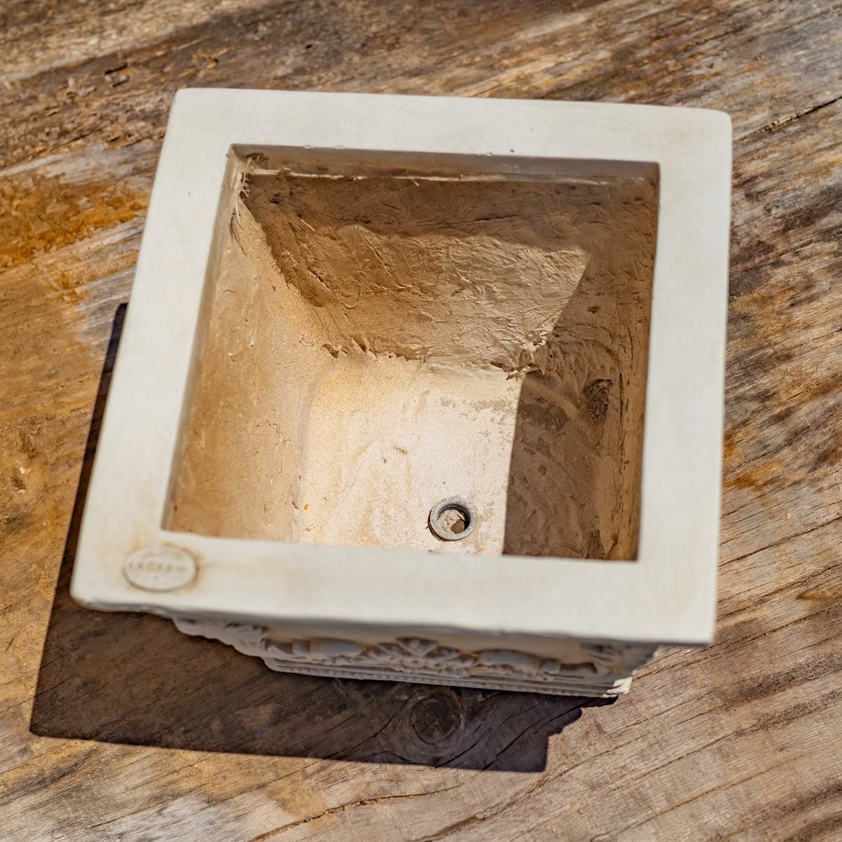 Set of 3 Assorted Magnesium Square Flower Pots