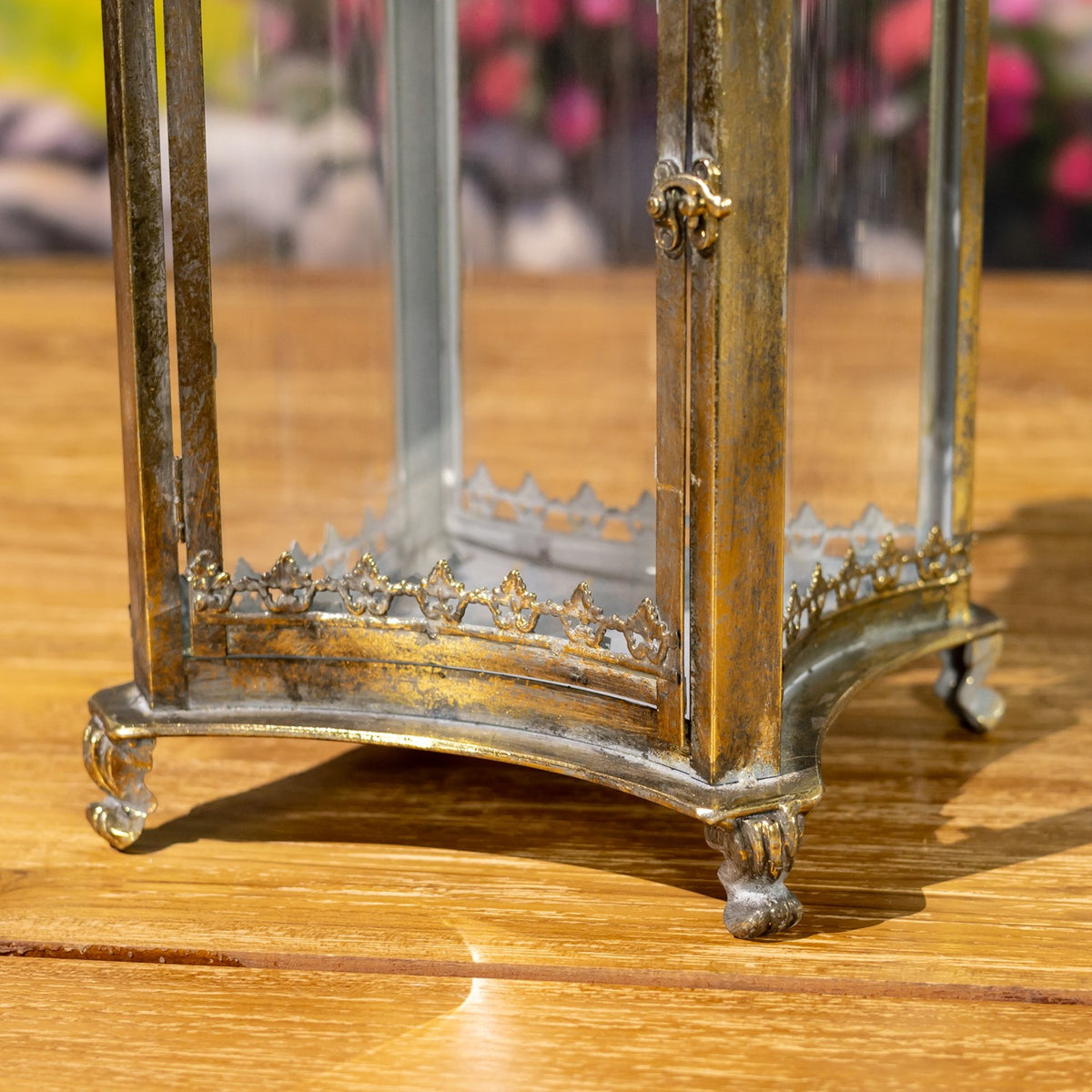 Set of 2 Iron/Glass Terrariums "Frankfurt"