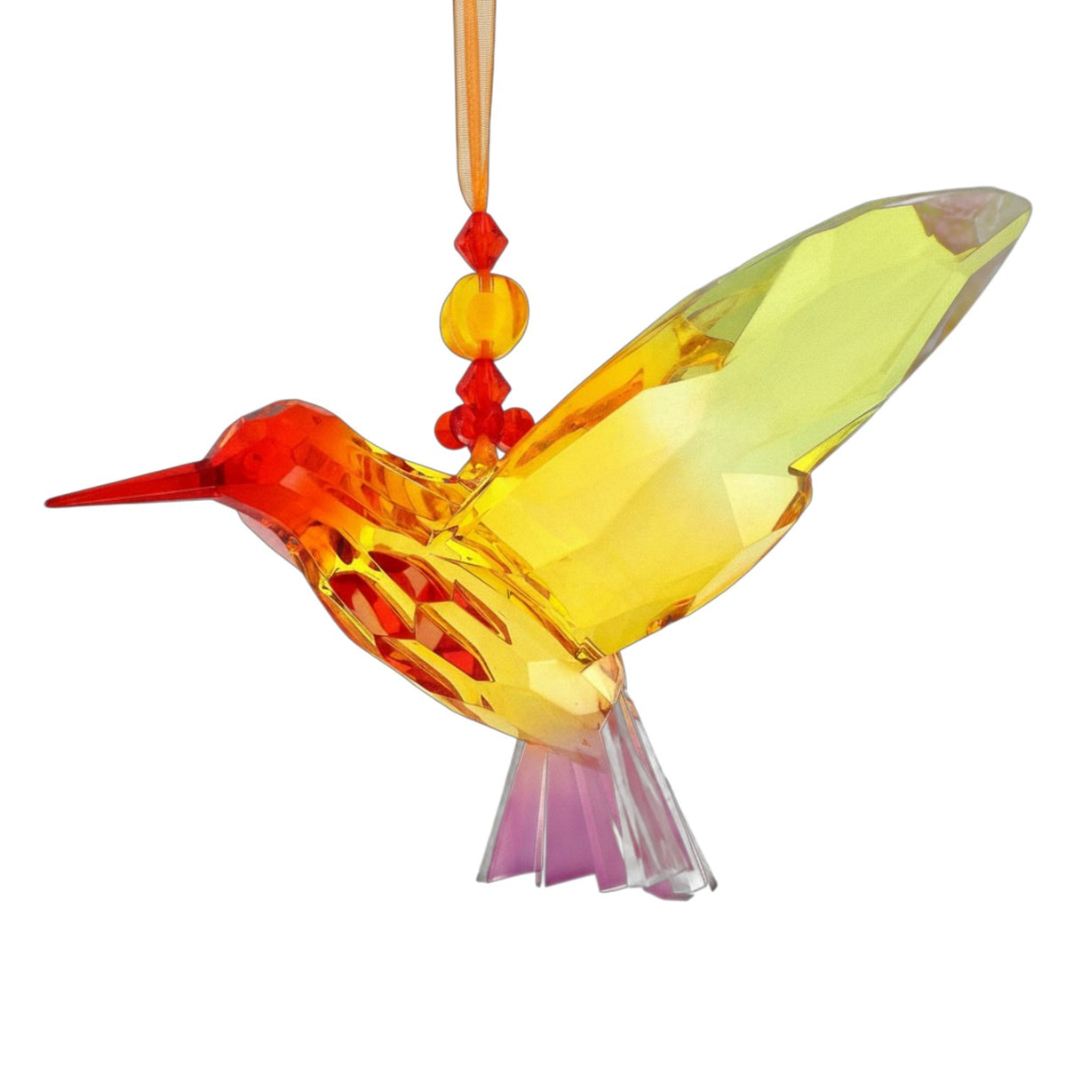 Five Tone Acrylic Hanging Hummingbird Ornament