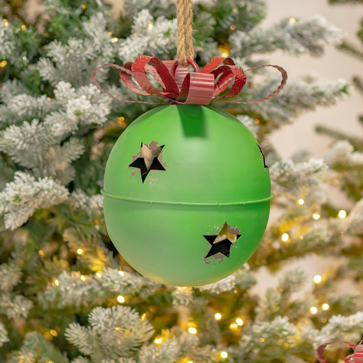 Set of 9 Assorted Large Colorful Christmas Bells