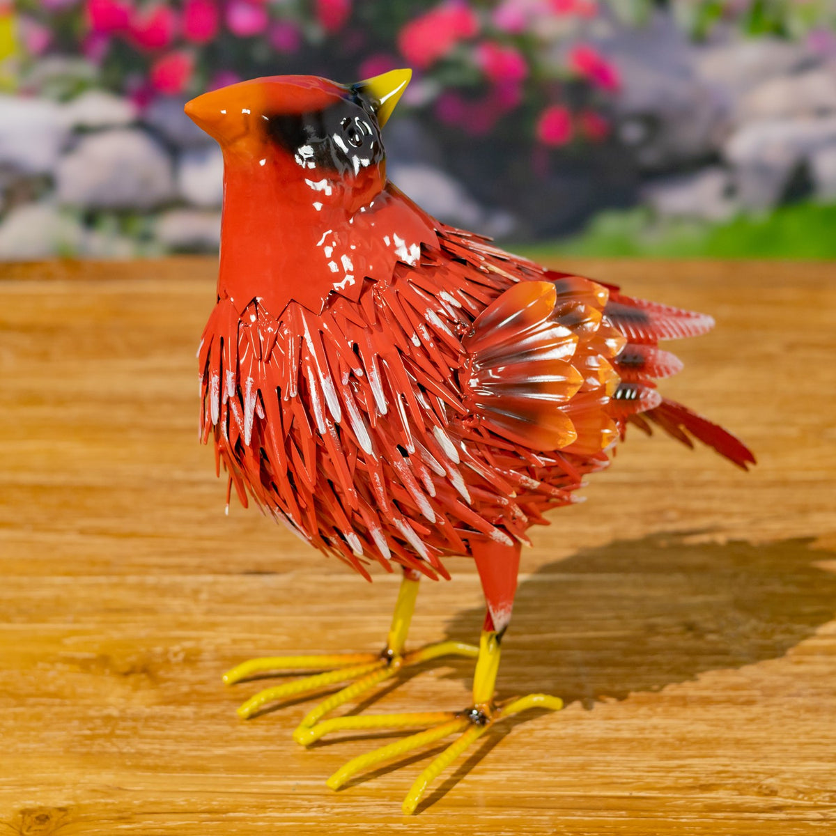 Set of 2 Assorted Cardinal Metal Figurines