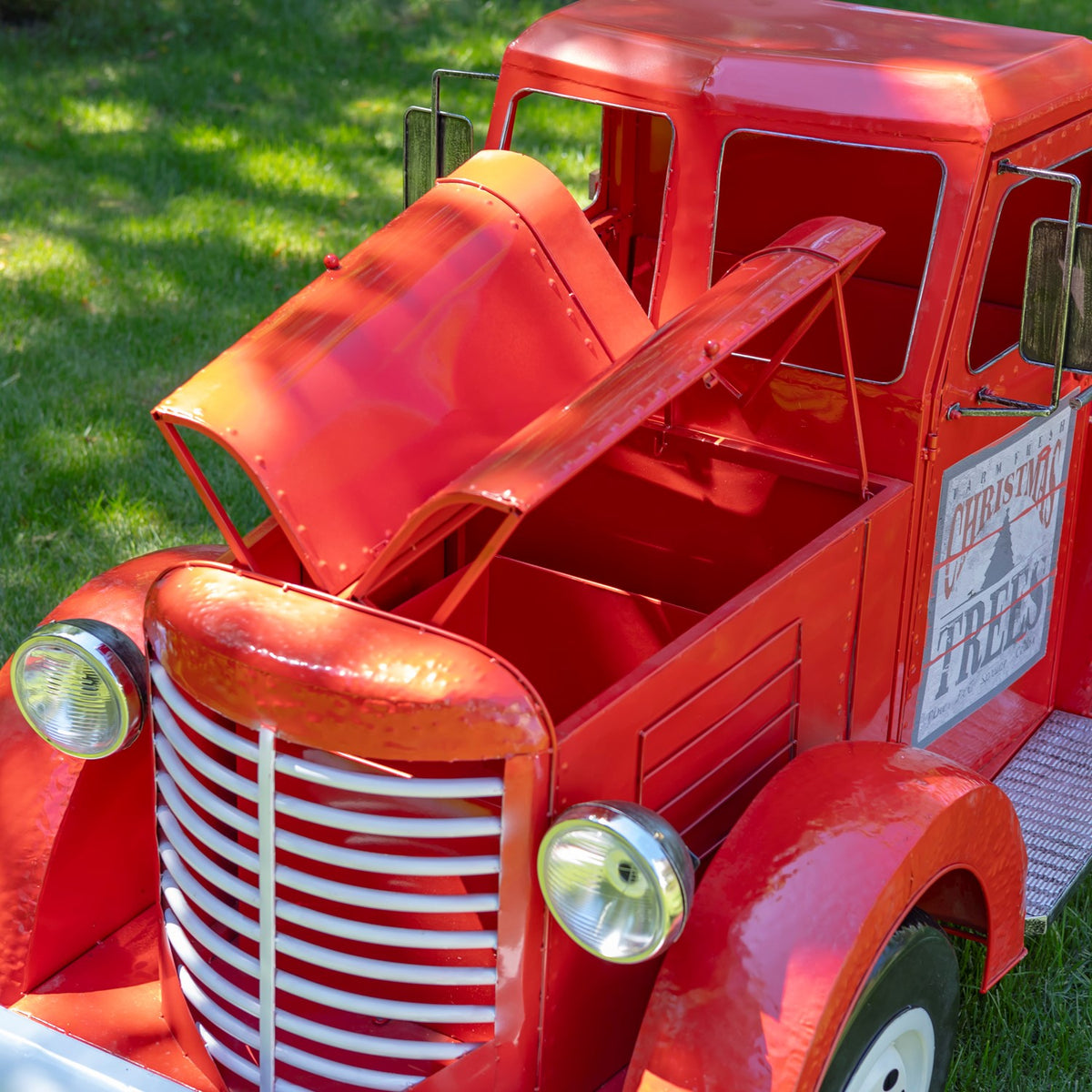 Large Iron Red "Charleston" Truck with LED Lights