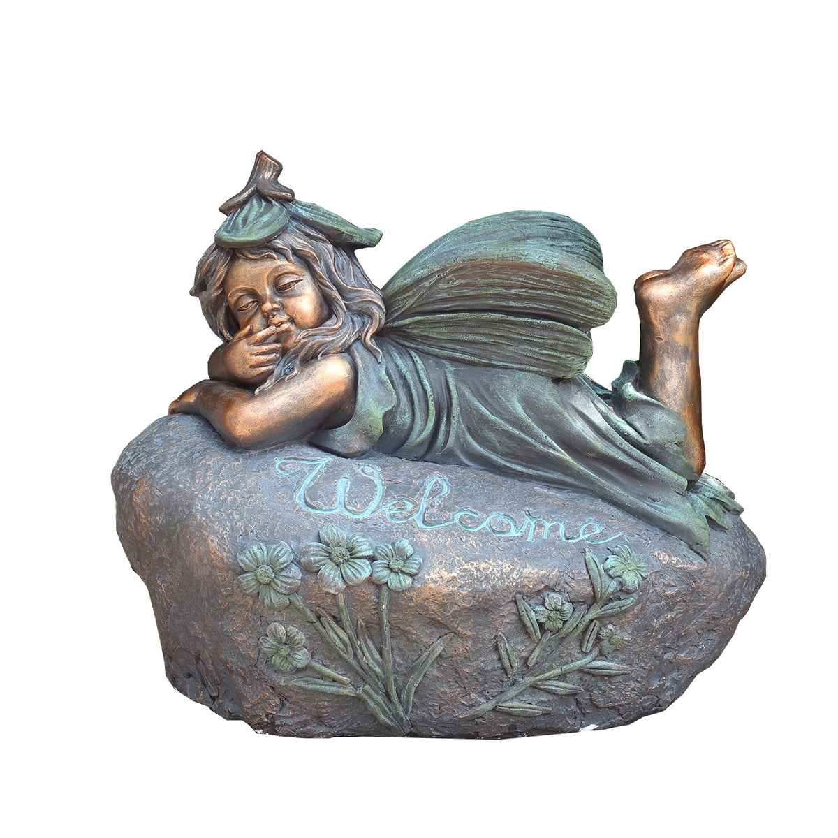 20" Tall Lying Fairy Garden Statue "Fern"