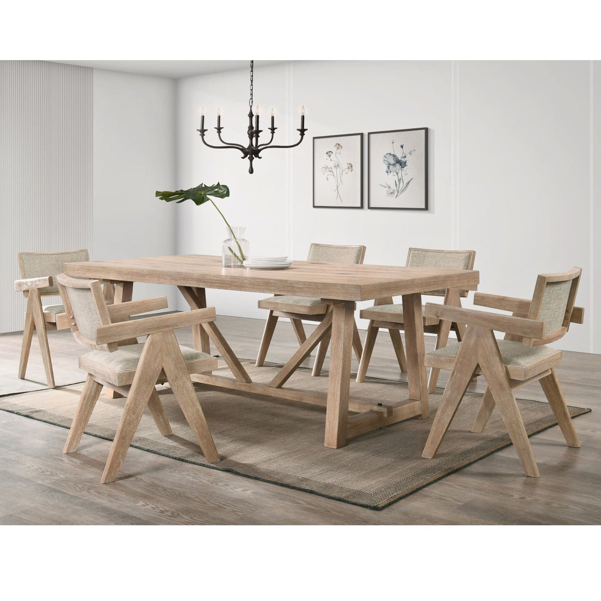 Raquel Rectangular Dining Table - Driftwood
