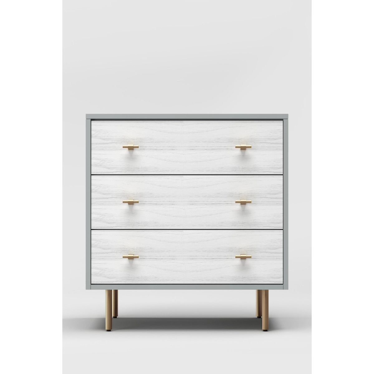 Saige Small Chest, Weathered White/Gray