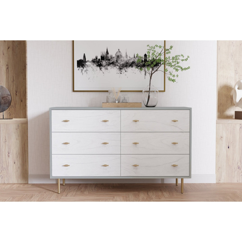 Saige Dresser, Weathered White/Gray