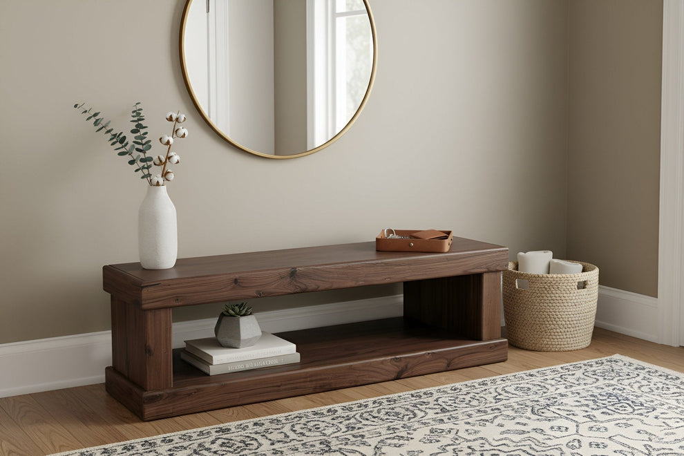 Sequoia Entry Bench, Walnut