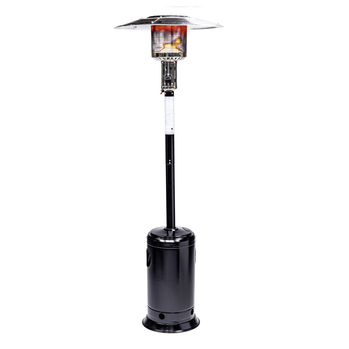 Solara Standing Patio Heater, Hammered Black