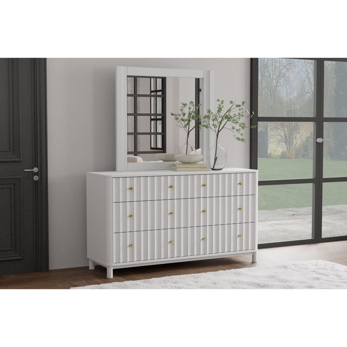 Stapleton Dresser Mirror, White