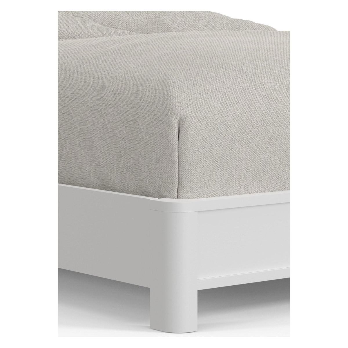 Stapleton Standard King Panel Bed, White