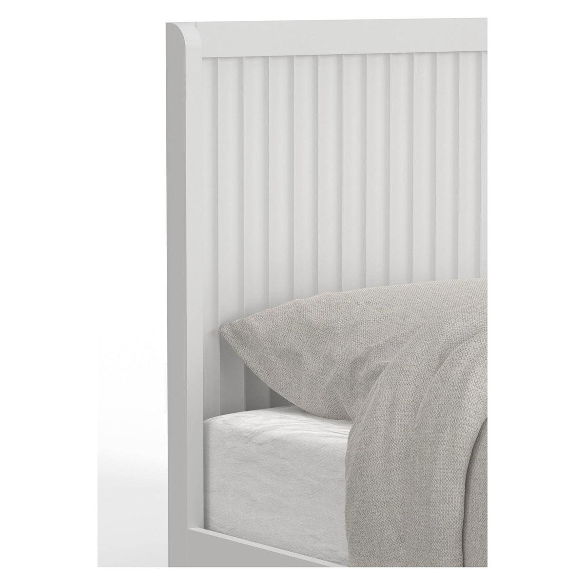 Stapleton California King Panel Bed, White