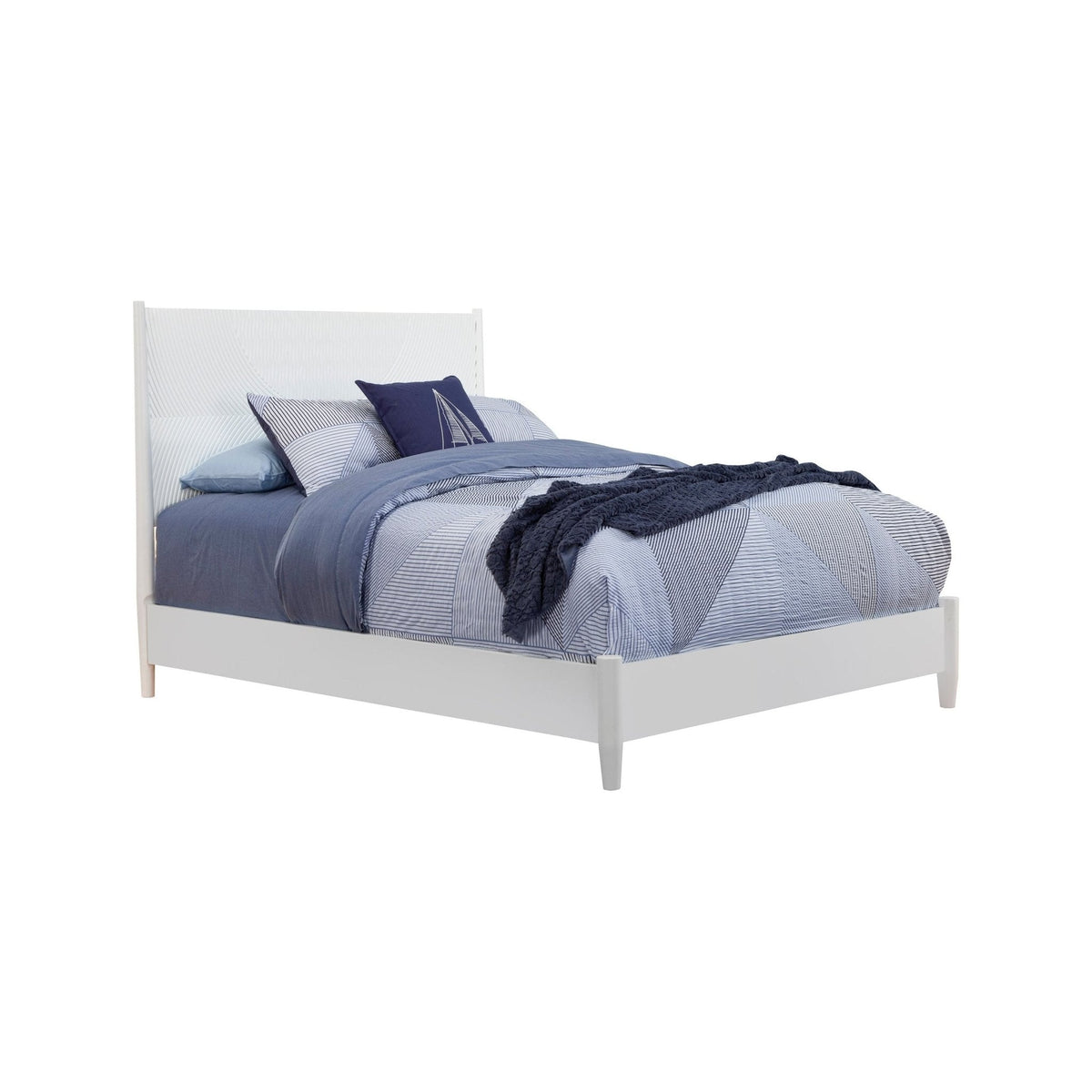 Tranquility Standard King Panel Bed, White