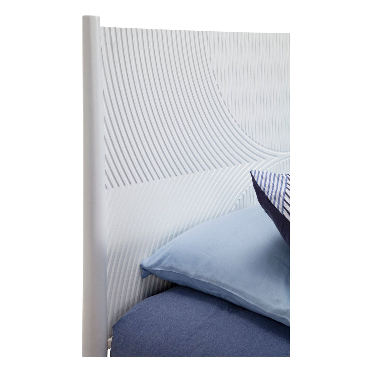 Tranquility Queen Panel Bed, White