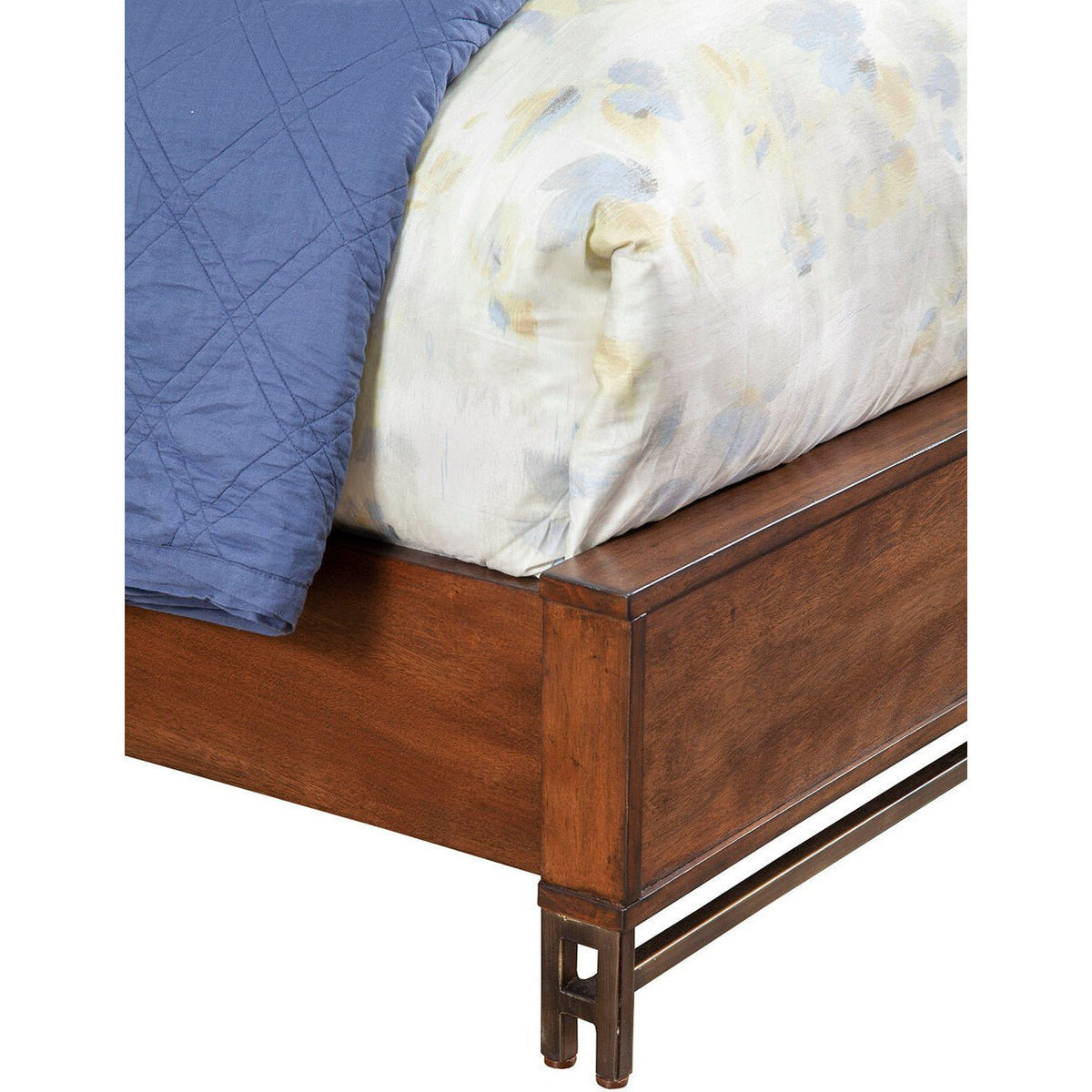 Trig California King Panel Bed, Mahogany