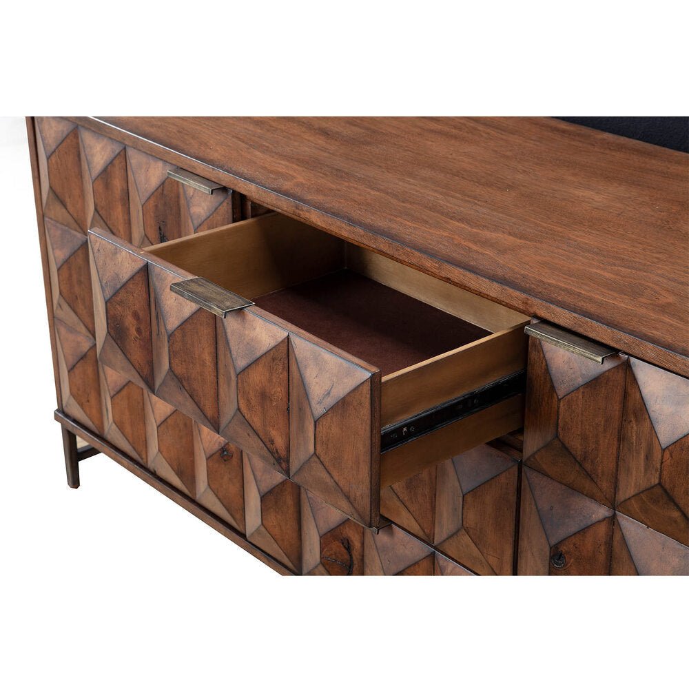 Trig 6 Drawer Dresser, Mahogany