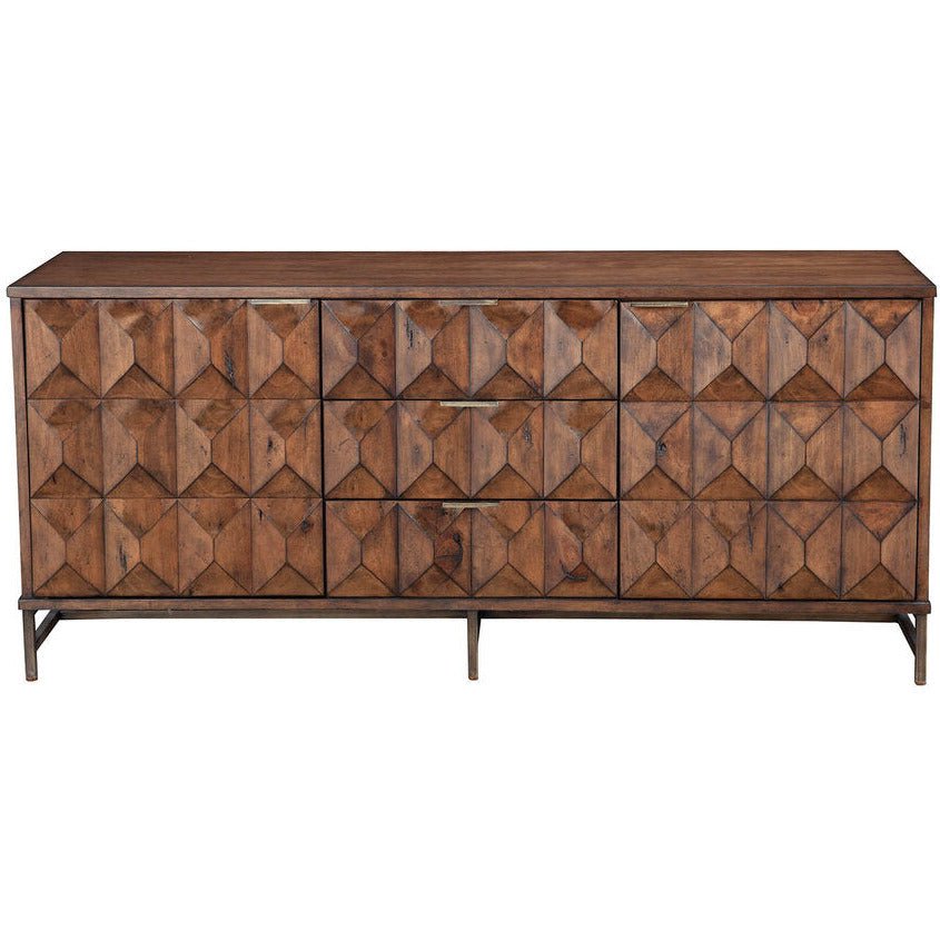 Trig TV Console for TVs Up to 70", Mahogany