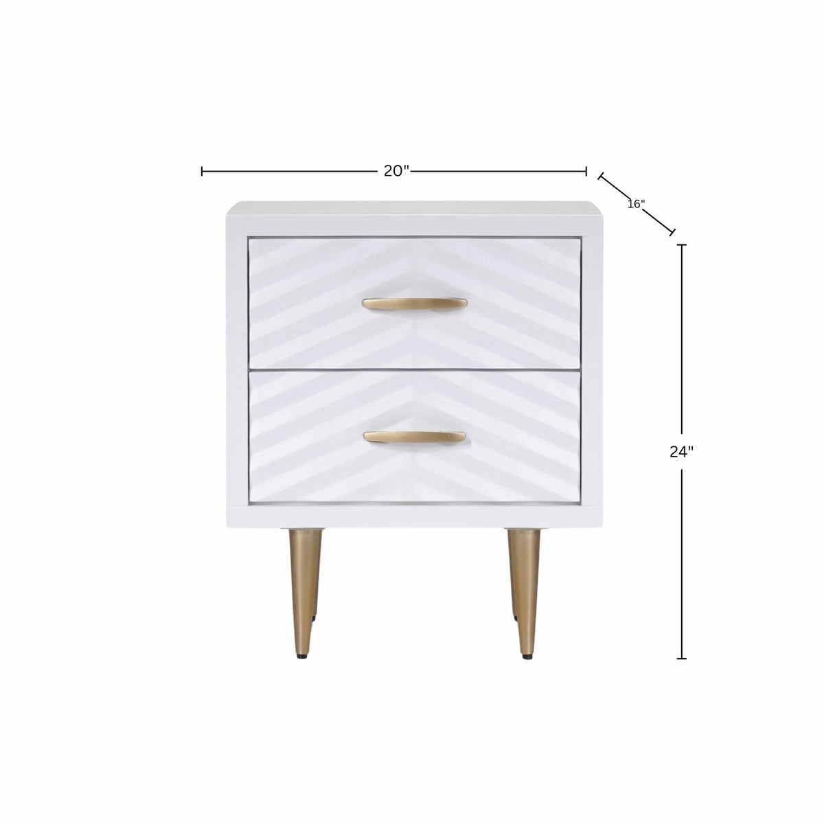 Trixie Nightstand, White