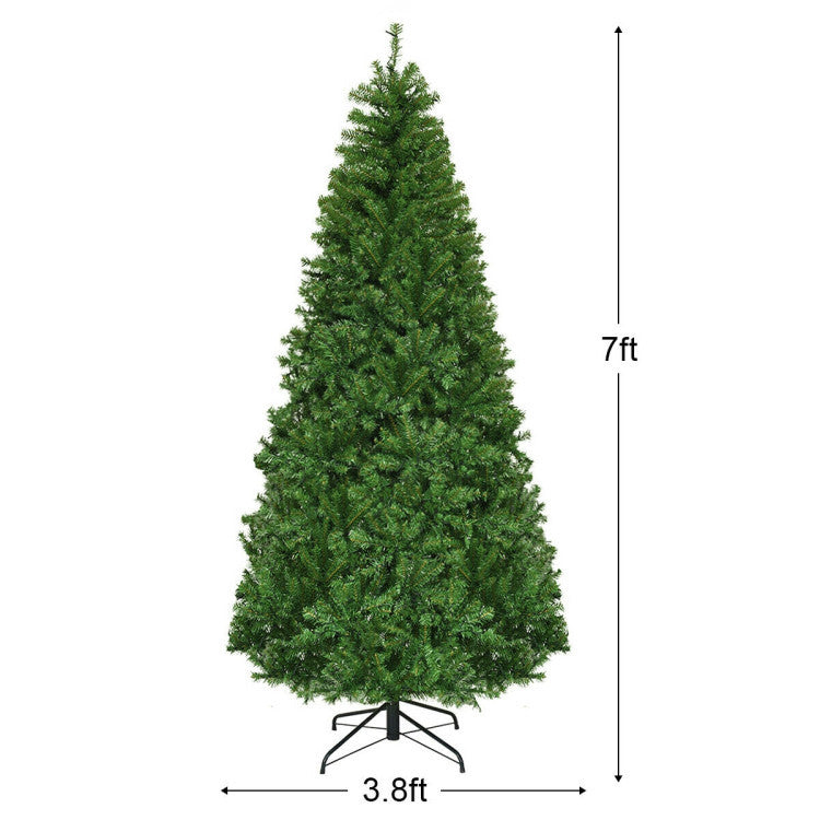 Complete Holiday Living Room Decor Set- Includes 60" Smart WiFi Electric Fireplace 7ft Artificial Christmas Tree & Set o