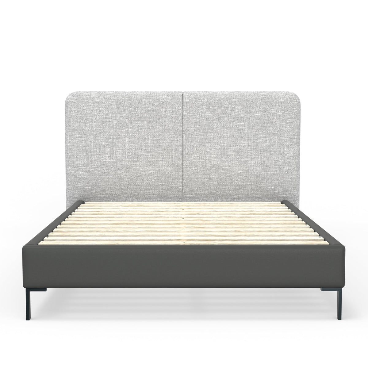 Walden Standard King Bed, Light & Dark Grey
