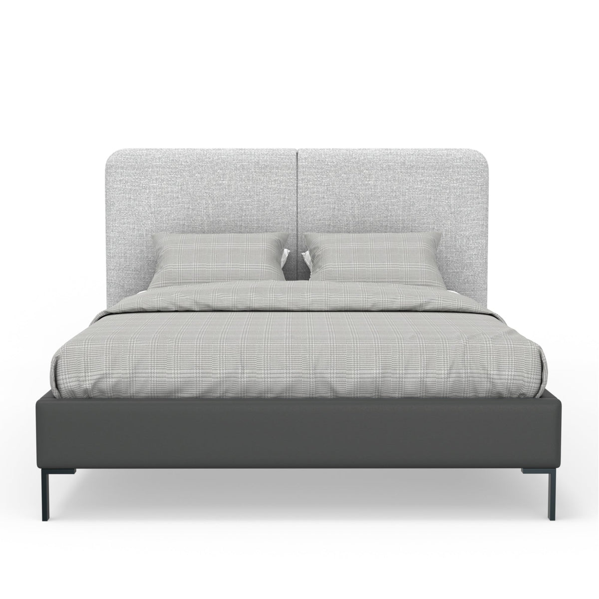Walden Standard King Bed, Light & Dark Grey
