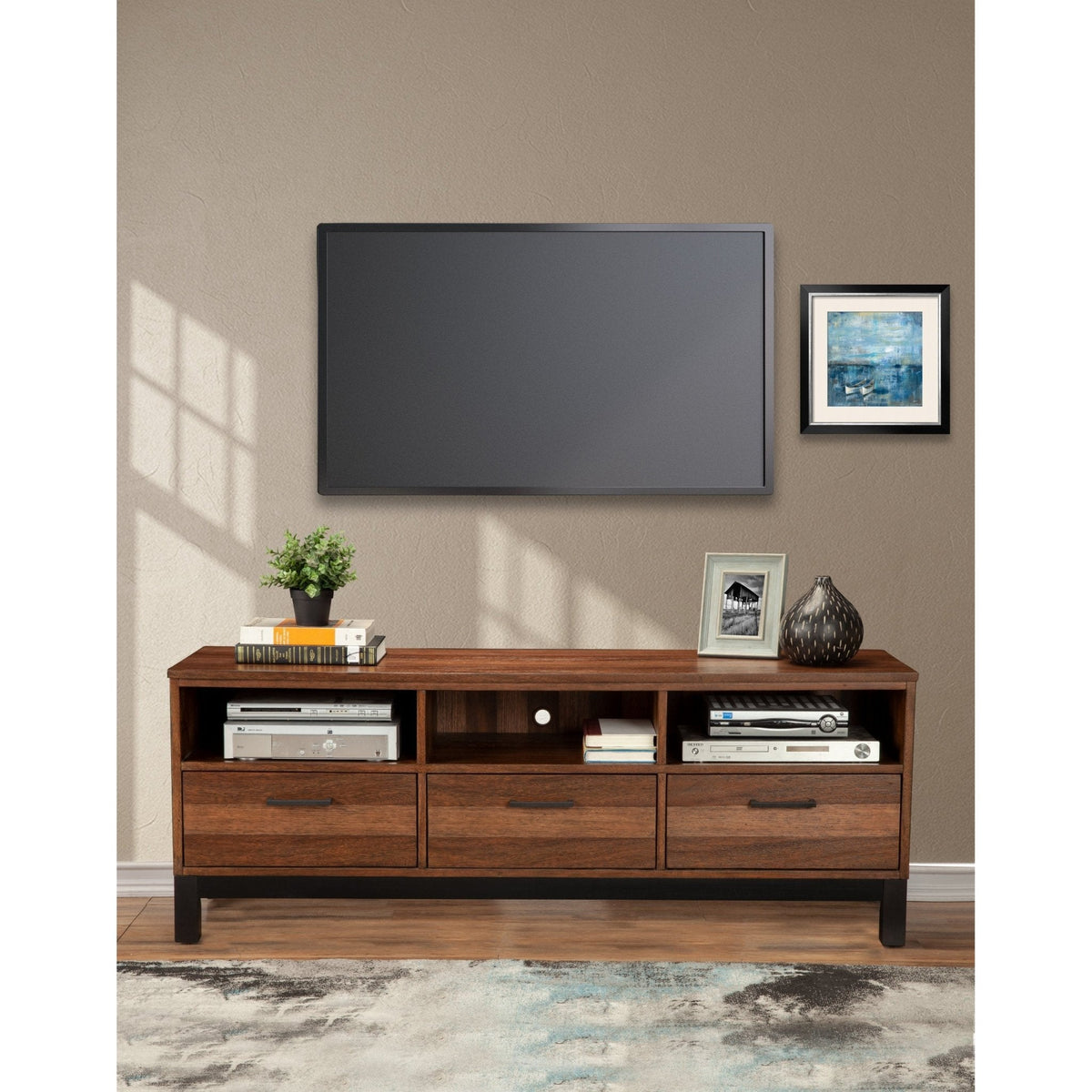 Weston TV Console, Rustic Pine