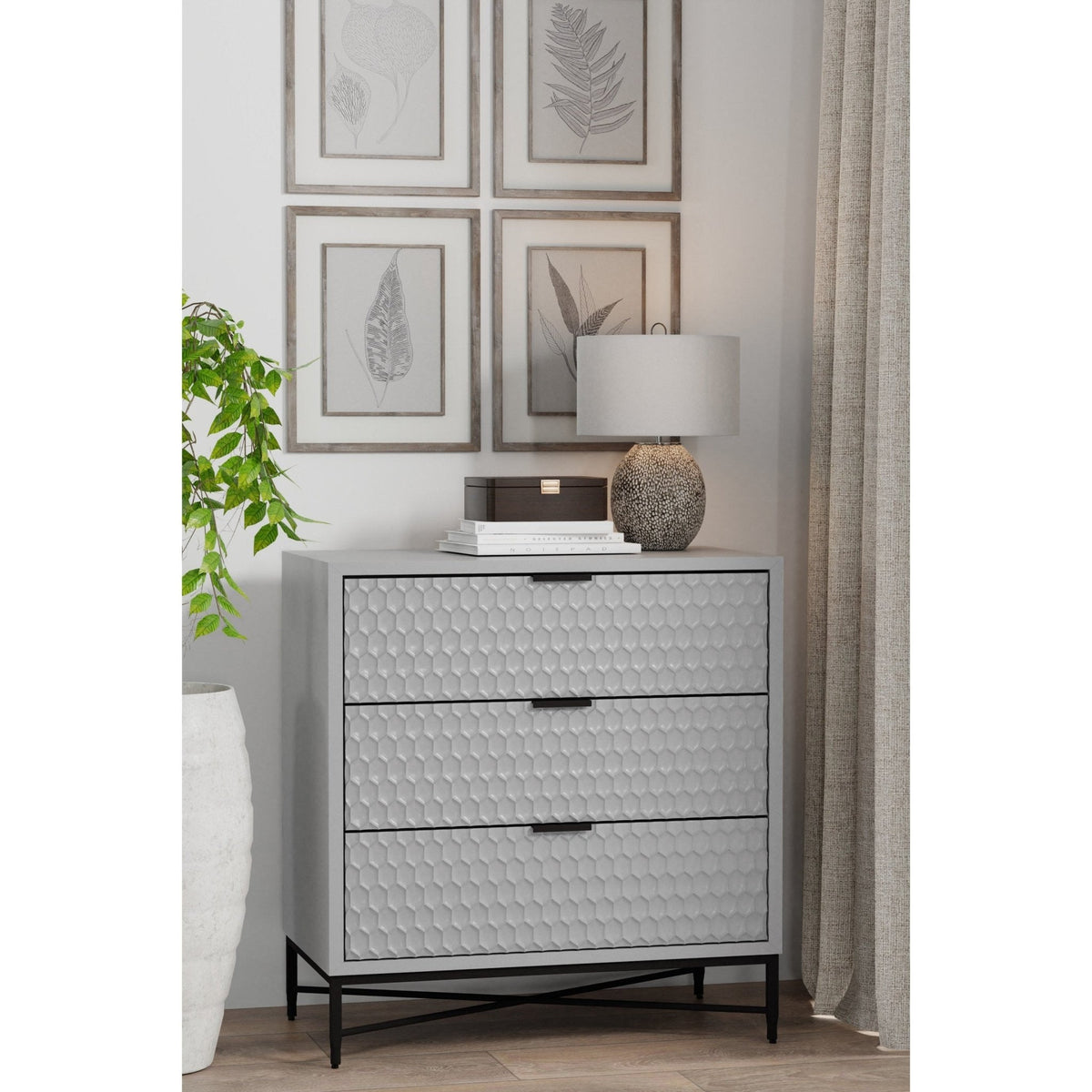 Milo Small Chest - Sky Gray