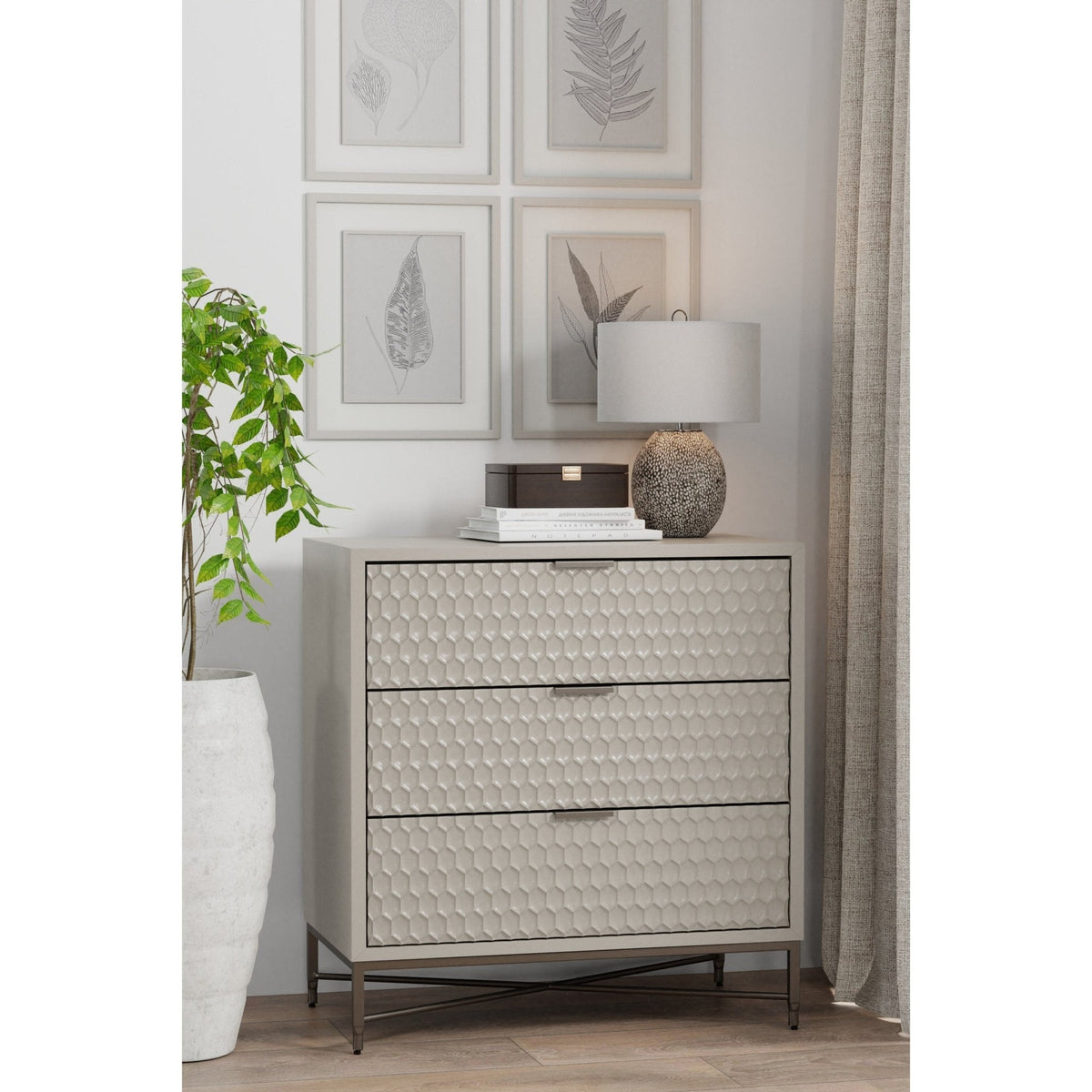 Milo Small Chest - Cement Gray