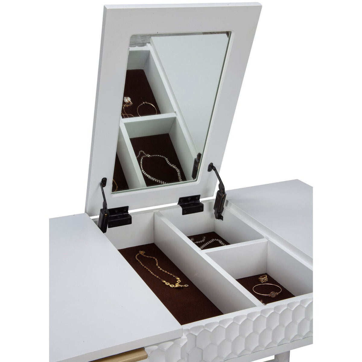 White Pearl Bedroom Vanity