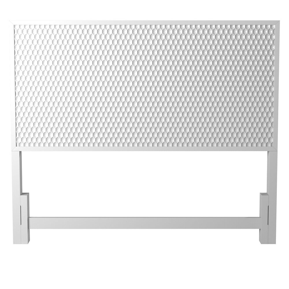 White Pearl Standard King Headboard