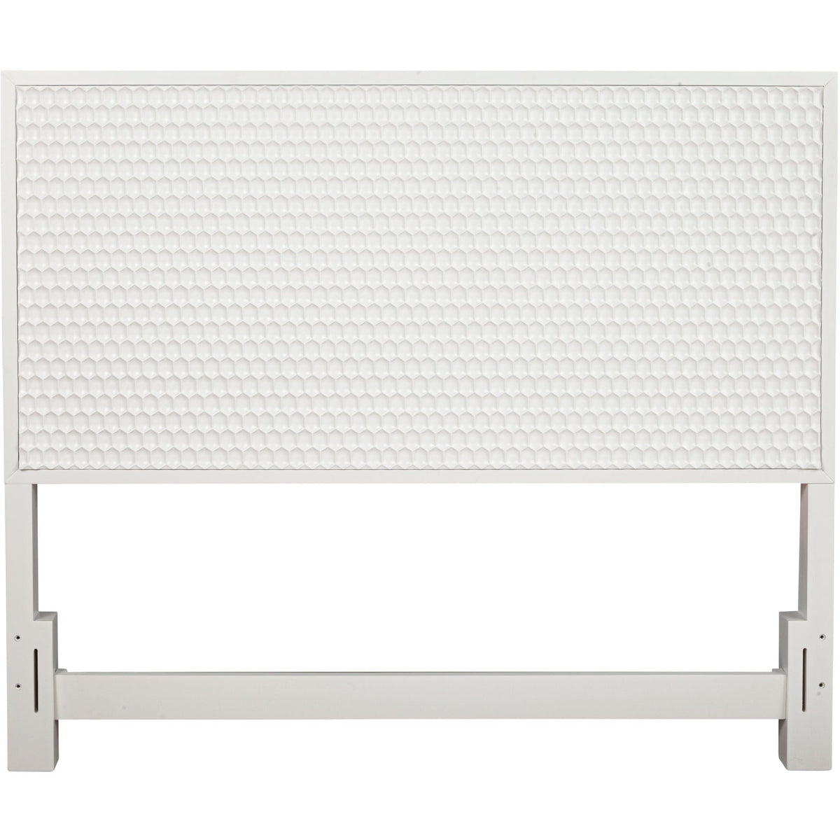 White Pearl Standard King Headboard