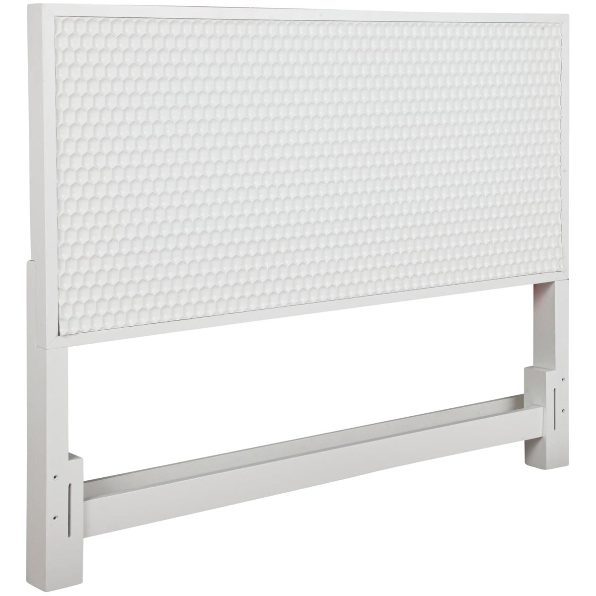 White Pearl Standard King Headboard