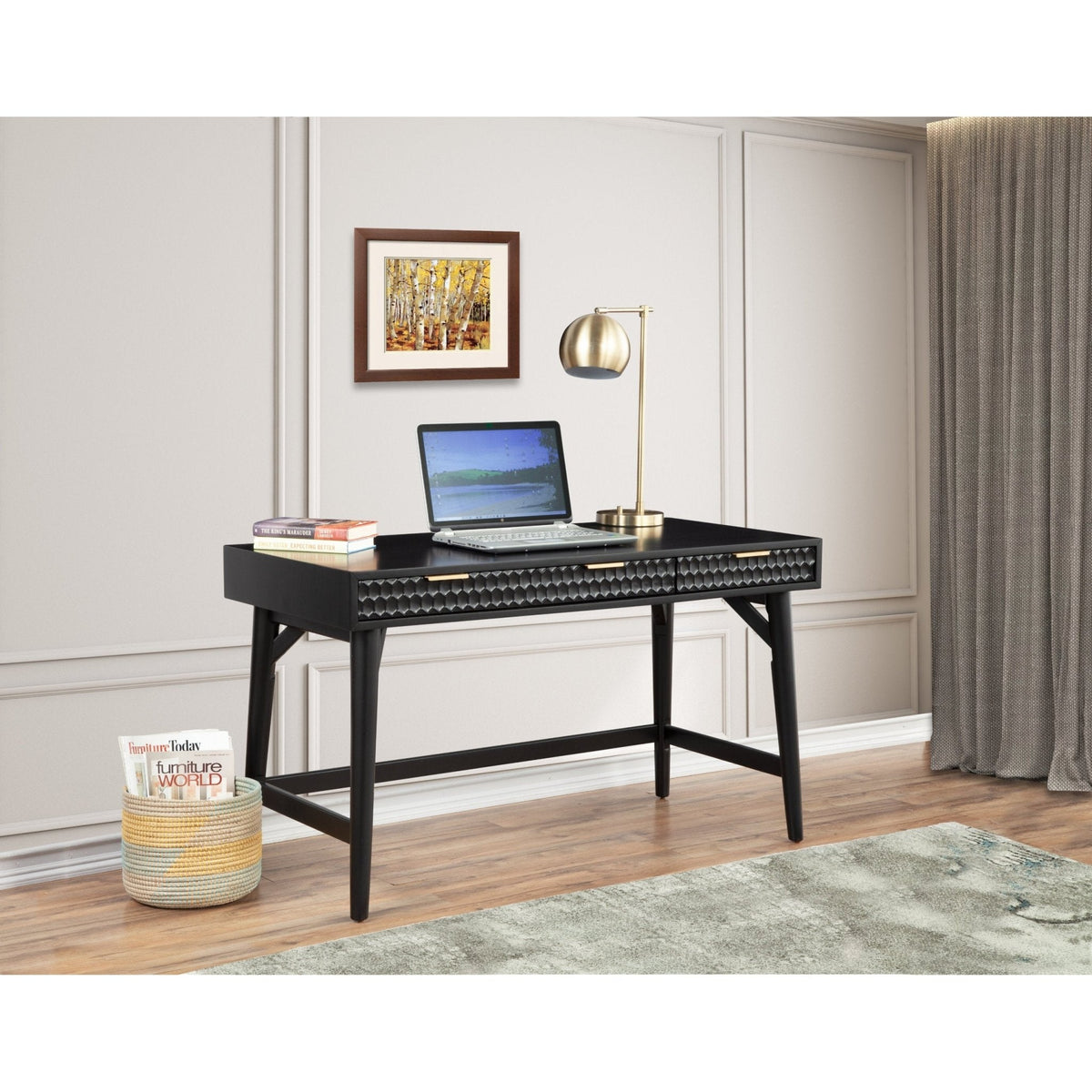 Black Pearl Large Desk