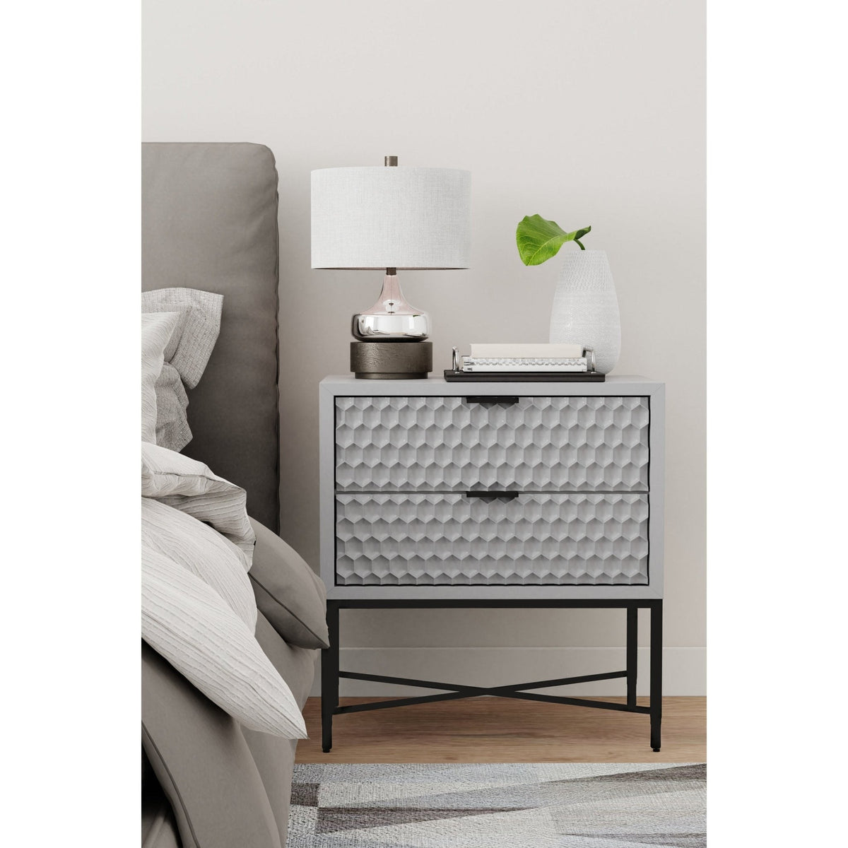 Milo Nightstand - Sky Gray